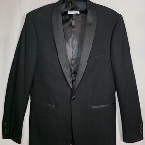 Sandro Paris Men's Wool Suit/Tuxedo Jacket with Satin Detail 48
